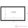 KAUBER Frame Large Velvet Cinema 226" 500x281 White Ice