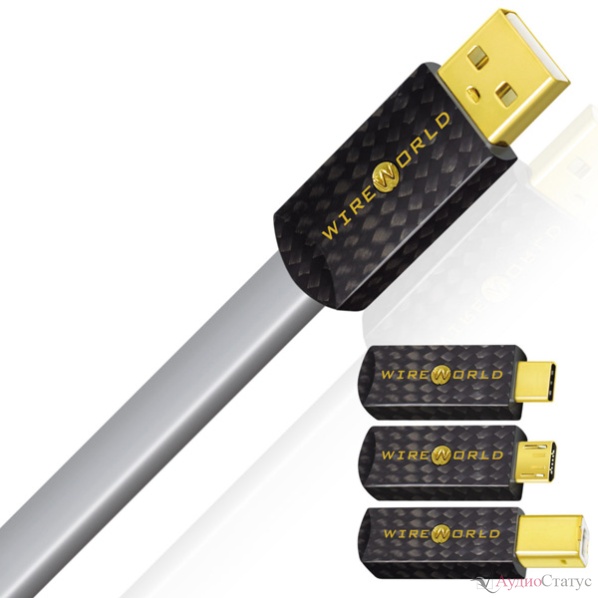 Wireworld Platinum Starlight 8 USB 2.0 A-B Flat 1.0 m
