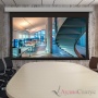 STEWART Cima BC 100" 16:9. 124x221. ed 30 см. Tiburon G4 Gray